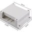 กล่อง PLC ขนาด 115*90*40 mm. สีขาว plastic box enclosure electronics plastic housing din rail enclosure electrical cabinet PLC plastic junction box enclosure White color