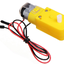 มอเตอร์เกียร์ทดรอบ DC 3V-6V 1:220 แกนเดี่ยว Smart car yellow tt motor DC gear motor with wire free welding single-axis plastic gear tooth box 1:220