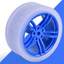 ล้อรถ ขนาด 65มม. ใช้กับ TT Motor 130 Motor Car Wheels robot car wheels Smart Car Robot Gear Motor for Arduino