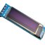 0.91 inch OLED สีน้ำเงิน LCD display module IIC i2C 128x32 Pixel LCD blue color display device compatible with 3.3v-5V SSD1306
