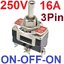 สวิทช์โยก 3 ทาง 3 ขา 16A 250V E-TEN 1122 3Pin SPDT 3 Feet 3 Gear Toggle Switch ON-OFF-ON