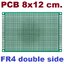แผ่นปริ๊นอเนกประสงค์ 2 หน้า ไข่ปลา สีเขียว 8x12 cm FR4 PROTOTYPE PCB 2 layer panel Universal Board double side