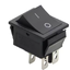 สวิทช์ 2 ทาง 4 ขา 16A 250V (20A 125VAC) 25X31mm 4 Pin 2 Position ON-OFF DPST Snap in Black Big Boat Rocker Switch KCD4-201-4P สวิตช์