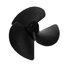 ใบพัดเรือ 3 แฉก ขนาด 40 มม. ใช้กับแกนเหล็ก 2 มม. three-leaf propeller 40mm inner 2mm black model marine DIY toy ship boat
