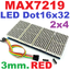 LED Matrix Driver MAX7219 IC Driver Module + LED 3mm Dot Matrix 8 ชุด 16x32 dot สีแดง
