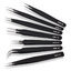 ESD-15 Anti-static Curved Straight Tip Forceps Precision Soldering Tweezers Set Electronic ESD Tool แหนบ ปากคีบ ที่คีบ ที่หนีบ ตัวหนีบ