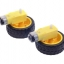 เกียร์มอเตอร์และล้อรถ 3-6V ratio 1:48 จำนวน 1 ชุด (Tire Wheel with Gear Motor Dual Shaft for Smart Car Robot Arduino)