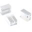 แผ่นระบายความร้อน Heatsink 20*15*10mm. Anodized Aluminium Heat Sink For Power Transistor TO-126 TO-220 size 20x15x10mm.