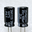 ตัวเก็บประจุ 100uF 35V pitch 2.0 mm. 6X11mm. ยี่ห้อ RUBYCON Japanese radial Electrolytic capacitor high frequency low resistance