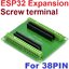 ESP32 Expansion Breakout Board screw terminal for 38PIN ESP-WROOM-32 Microcontroller Development Board