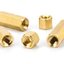 เสาทองเหลือง M3x12mm. เสารองPCB Hexagonal Copper Pillar Support Column เสาหกเหลี่ยม เสารองปริ้น M3*12mm