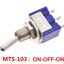 สวิตช์โยก 3 ทาง 3 ขา SPDT 3A 250V (6A 125V) 3 feet 3 gears MTS-103 ON-OFF-ON 13x8mm. 3 Position Mini Toggle Switch สวิทช์โยก