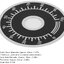 0-100 dial scale Round 40mm มีสติ๊กเกอร์ plate aluminum sign A03 knob cap WTH118 RV24 WX050 potentiometer