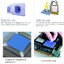 แผ่นซิลิโคนระบายความร้อน 40x40mm. หนา 1 มม.Thermal pad silicone sheet 40*40mm.Thickness 1mm. with adhesive silicone grease CPU graphics card cooling patch สำเนา