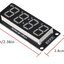 TM1637 4 Digit 0.56" Red LED Display Digital Tube Decimal Red 7 Segment 0.56 Inch Dual Clock Dot Module For Arduino ยังไม่บัดกรีขา