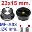 ลูกบิด MF-A03 Diameter 23x15 mm. bakelite knob copper core 6 mm. for rotary encoder potentiometer volume control ลูกบิดโวลุ่ม วอลลุ่ม