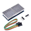 LED Matrix Driver MAX7219 IC Driver Module + LED 3mm Dot Matrix 8x16 ขนาด 65mm x 32mm สีแดง 1088AS