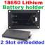 18650 กล่องแบตเตอรี่แบบฝัง lithium batteries embedded in 2 series with thick wire battery holder with cover without switch 1 power box