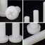 น๊อตพลาสติก ขนาด 3มม. ยาว 10มม. M3*10mm. White Plastic screw Pan Head Cross Round Screw Nylon insulation Bolt length M3x10mm สกรูพลาสติก ไนล่อน ใช้กับเสารอง ไนลอน