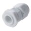 เคเบิ้ลแกลน PG9 สีขาว กันน้ำ ใช้กับสายไฟขนาด 4 - 8 mm. Cable Gland Waterproof Nylon Plastic Cable Gland Connector