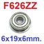 แบริ่งแบบมีปีก F626ZZ flange Ball Bearing 6x19x6mm ใส่แกน 6mm Bearing steel 6*19*6mm High Quality Chrome Steel ตลับลูกปืน แบริ่งมีขอบข้าง