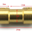 ข้อต่อเพลามอเตอร์ทองเหลือง Brass coupling copper coupling Shaft Coupling Connector Metal (Inner Diameter : 2mm to 3mm) คัปปลิ้ง ยึดเพลา 2x3 mm.
