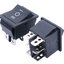 สวิตช์ 3 ทาง 6 ขา สีดำไม่มีไฟ KCD4 black without light 6 pin 3 Gear 31x25mm 16A 250V Rocker Switch Power Button