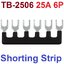 TB-2506 จั้มเปอร์ สำหรับเทอร์มินอลบล็อก 6 ช่อง Jumper Bar for Terminal Block 6 pin Connector Bar