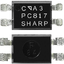 PC817C (C: 10-20mA) SOP-4 SMD 1-Channel Optocoupler Transistor Output CTR 50%-600% PC817 SHARP