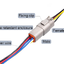 DT04-6P 6 PIN 16AWG 10A Automotive waterproof connector male and female 30CM plug IP65 DEUTSCH Docking harness