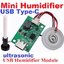 โมดูลสร้างไอน้ำ สร้างหมอก พร้องแท่งดูดซับน้ำครบชุด USB Type-C Humidifier DIY Kits Mist Maker and Driver Circuit Board Fogger Atomization Film Atomizer Sheet USB Spray Module Spray Fogger Discs พ่นหมอก