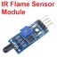 ตรวจจับไฟไหม้ IR Infrared 4 Wire Flame Detection Sensor Module IR Flame Sensor Module fire source detection module, infrared receiver, fire light detection, control alarm