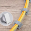 Cable Clip Self-Adhesive ตีนตุ๊กแกยึดสายไฟขนาด 12-14 mm. Cable Manager Wire Rope Holder