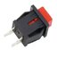 สวิทช์กดติดปล่อยดับ DS-430 สีแดง ON-OFF 2Pin 1A/250VAC self-resetting Switch Momentary Push Button Square