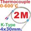 เทอร์โมคัปเปิล Probe 4*30mm. length 2 M. Thermocouple K-Type Temperature 0-600C Sensor 4x30 มม. ยาว 2 เมตร Probe สแตนเลส304