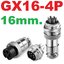 ปลั๊กเหล็ก GX16-4P 16mm Male & Female Connectors Socket Aviation Plug Aerial Plugs Sockets ปลั๊กโลหะ
