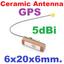 เสาอากาศเซรามิค 6x20x6mm 5dBi Small Size Active Ceramic GPS Antenna - 6CM Cable Length