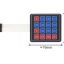 4x4 Matrix Array 16 Key Membrane Switch Keypad Keyboard 4*4 เมทริกซ์คีย์บอร์ด ด้านหลังเป็นสติกเกอร์แปะติดได้