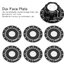 0-100 dial scale Round 40mm มีสติ๊กเกอร์ plate aluminum sign A03 knob cap WTH118 RV24 WX050 potentiometer