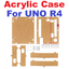 Uno R4 Case Enclosure Transparent Acrylic Box Clear Cover Compatible for Arduino UNO R4 Case