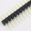 ก้างปลา 1x40 pin 2.54mm Pitch Gold Plated Male 40P 1*40 Round Pin Header Strip Hole Single Row Straight Socket Connector