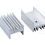 แผ่นระบายความร้อน Heatsink 20*15*10mm. Anodized Aluminium Heat Sink For Power Transistor TO-126 TO-220 size 20x15x10mm.
