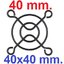 ตะแกรงพัดลม 40x40mm (1.5 นิ้ว) Fan Cover Cooling 4010 fan iron fan cover mesh cover black classic version