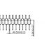 ก้างปลา 1x40 pin 2.54mm Pitch Gold Plated Male 40P 1*40 Round Pin Header Strip Hole Single Row Straight Socket Connector