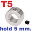 แหวนล็อค ใช้กับแกน 5 mm. Lock Collar lock ring T5 screw lock ring lock block isolation column แกนเหล็ก เพลาเหล็ก