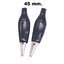 ปากจระเข้ ยาว 45mm. สีดำ Electrical Alligator Clip Test lead cable Metal Clamp Testing Probe Crocodile Black Cover คลิปปากจระเข้ ตัวหนีบสายไฟ ตัวหนีบ