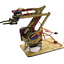 แขนกลหุ่นยนต์ อะคริลิคสีน้ำเงิน (ไม่รวมเซอร์โวและแผงวงจร) UNO R3 servo SG90 Acrylic Blue color Robot Arm DIY Maker Learning เพื่อการเรียนรู้