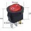 สวิตช์ 2 ทาง 3 ขา มีไฟสีแดง ขนาด 15mm บนกลมล่างเหลี่ยม Diameter 15 mm 3PIN Red color MINI ROUND Push Button rocker Switch ON/OFF power switches 3A/250V 6A/125V สวิทช์กระดก