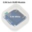 OLED รุ่นใหม่ 0.96 Inch 128 x 64 OLED Display Module Serial I2C Interface สีขาว (colors white) SSD1315 12864 New version