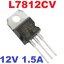 L7812CV Positive Voltage Regulators 12V 1.5A Dual Gauge